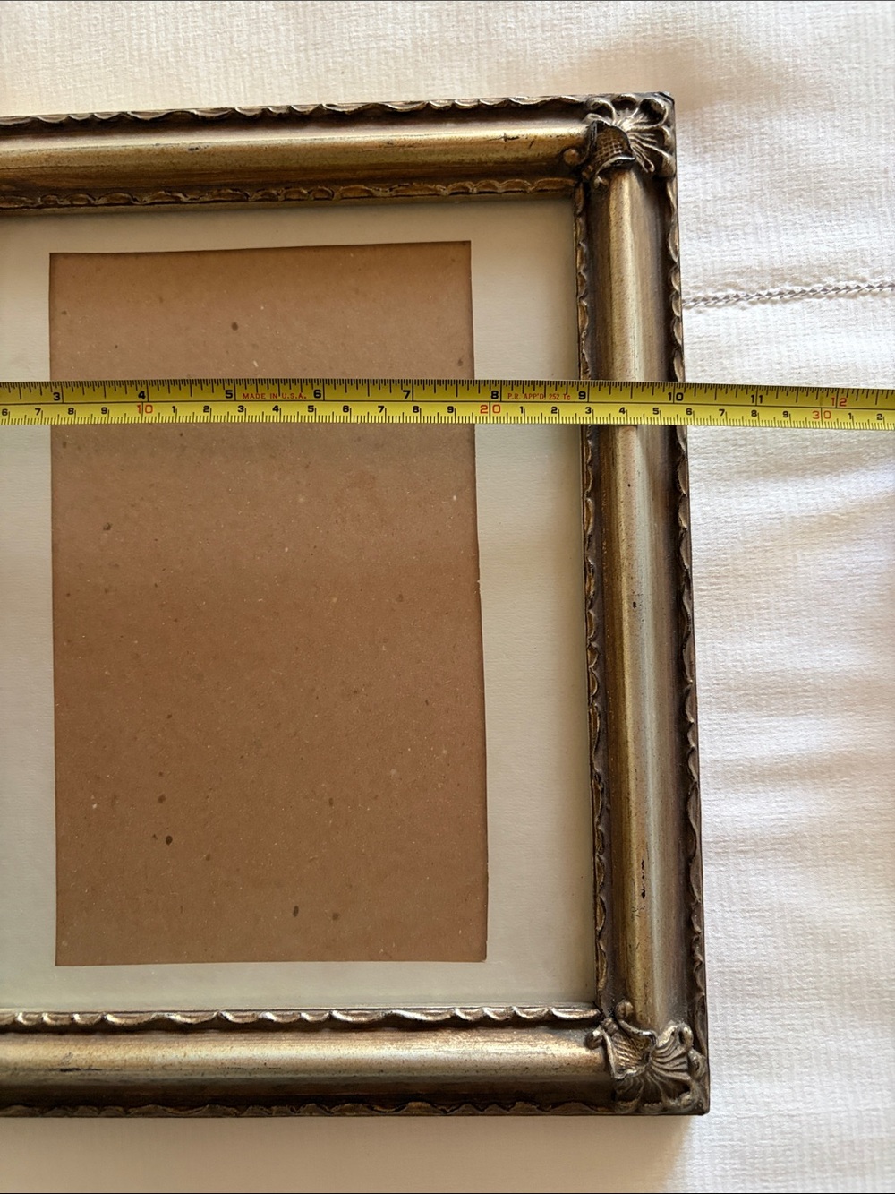 Vintage 90's Burnes of Boston 8x10” Ornate Photo Frame Antique Silver/Bronze - Picture 2 of 6